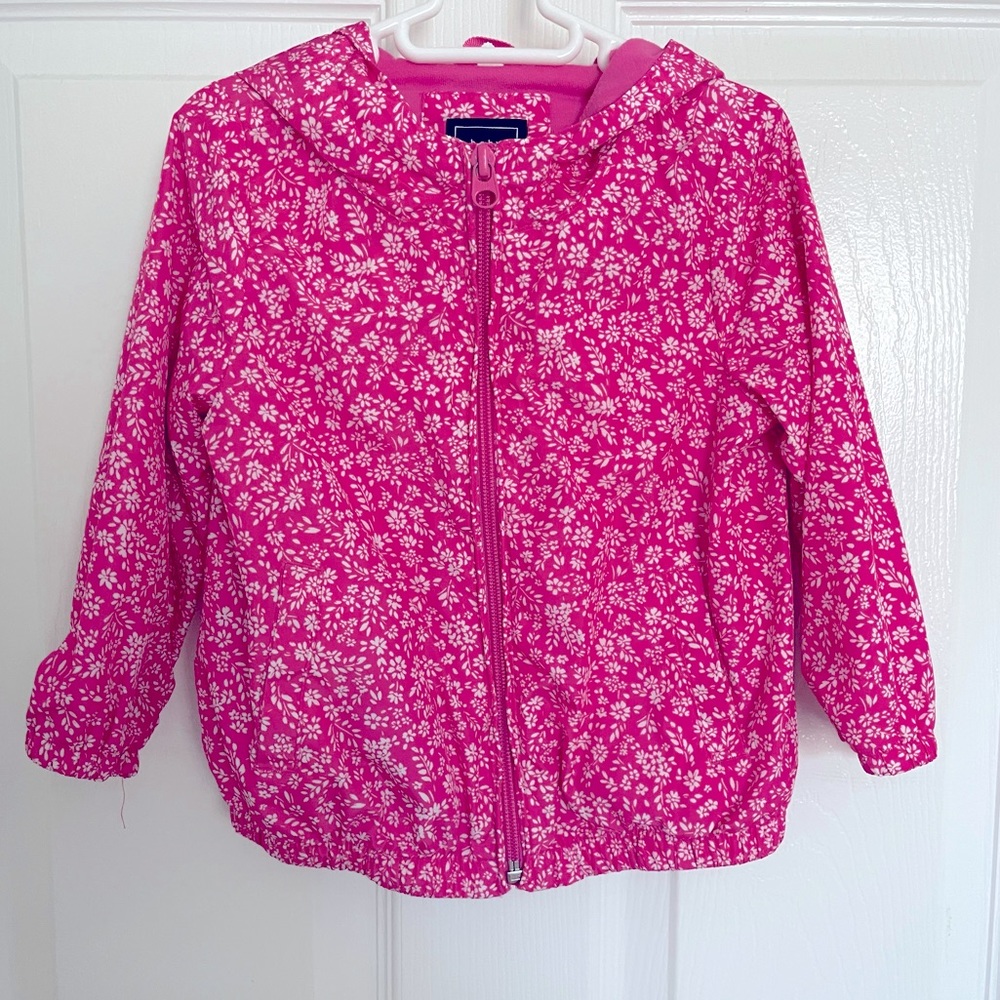 💖 EEUC GAP GIRLS  TODDLER JACKET 2T PINK WHITE FLORAL